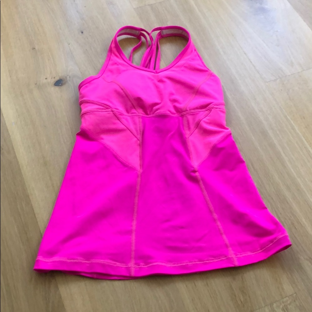 Lululemon Hot Pink Athletic Top Yoga